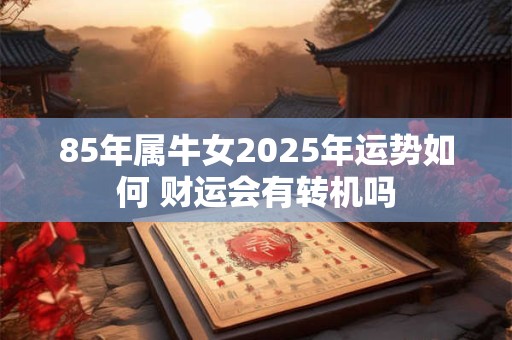 85年属牛女2025年运势如何 财运会有转机吗