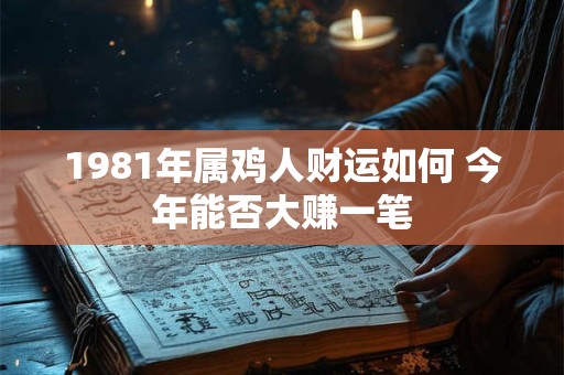 1981年属鸡人财运如何 今年能否大赚一笔