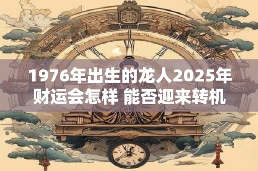 1976年出生的龙人2025年财运会怎样 能否迎来转机