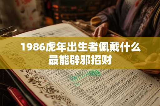 1986虎年出生者佩戴什么最能辟邪招财