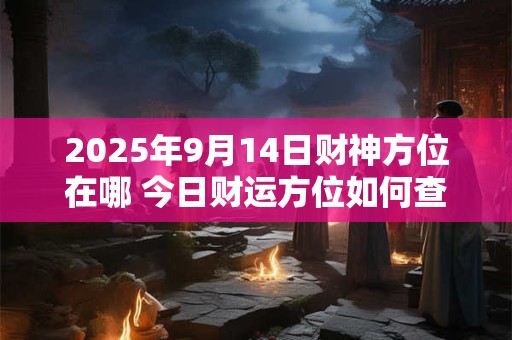 2025年9月14日财神方位在哪 今日财运方位如何查询