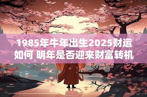 1985年牛年出生2025财运如何 明年是否迎来财富转机