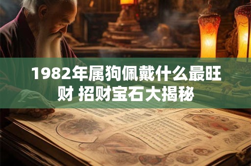 1982年属狗佩戴什么最旺财 招财宝石大揭秘