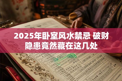 2025年卧室风水禁忌 破财隐患竟然藏在这几处