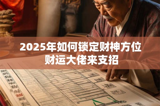 2025年如何锁定财神方位 财运大佬来支招