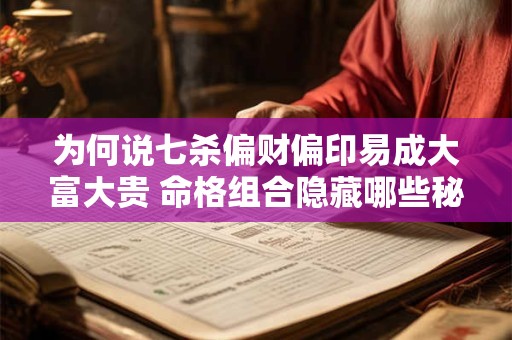 为何说七杀偏财偏印易成大富大贵 命格组合隐藏哪些秘密