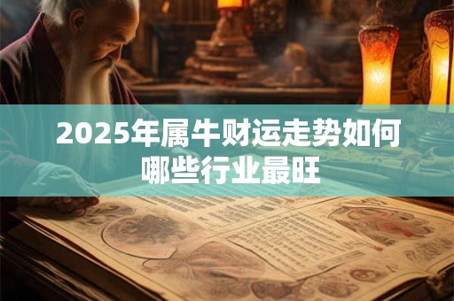2025年属牛财运走势如何 哪些行业最旺