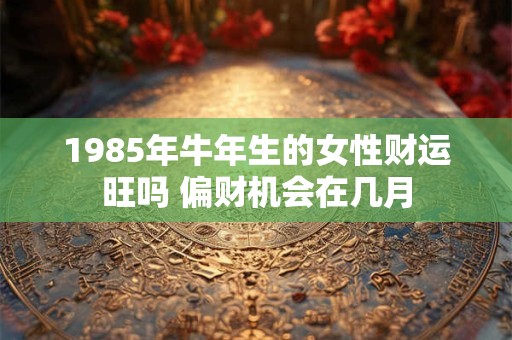1985年牛年生的女性财运旺吗 偏财机会在几月