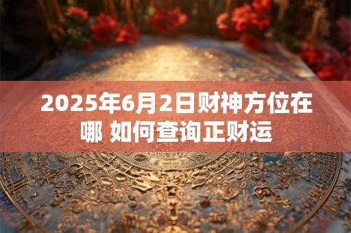 2025年6月2日财神方位在哪 如何查询正财运
