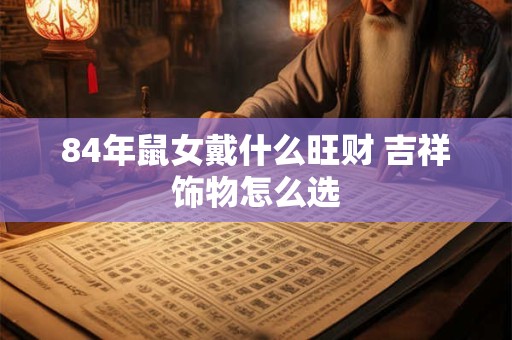 84年鼠女戴什么旺财 吉祥饰物怎么选