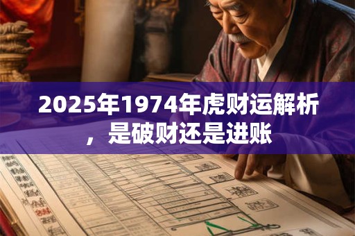 2025年1974年虎财运解析，是破财还是进账