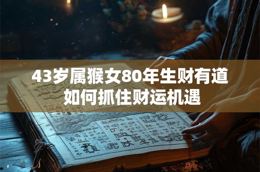 43岁属猴女80年生财有道 如何抓住财运机遇
