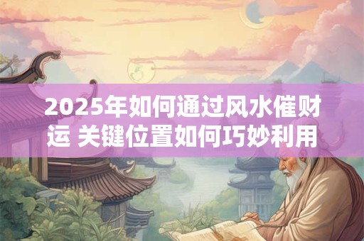 2025年如何通过风水催财运 关键位置如何巧妙利用
