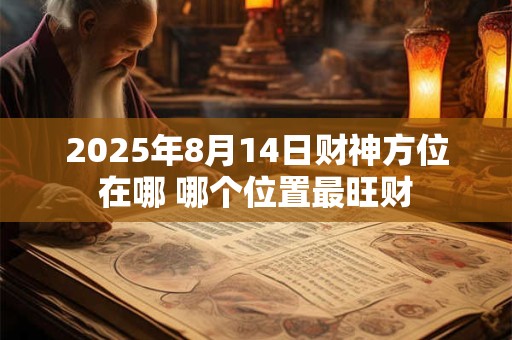2025年8月14日财神方位在哪 哪个位置最旺财