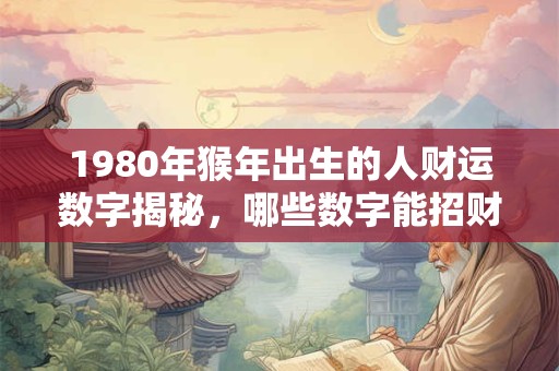 1980年猴年出生的人财运数字揭秘，哪些数字能招财