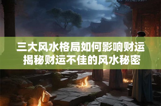 三大风水格局如何影响财运 揭秘财运不佳的风水秘密