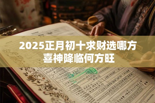 2025正月初十求财选哪方 喜神降临何方旺