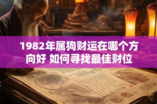 1982年属狗财运在哪个方向好 如何寻找最佳财位