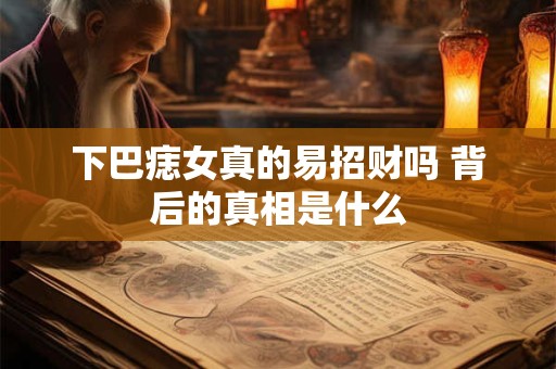 下巴痣女真的易招财吗 背后的真相是什么