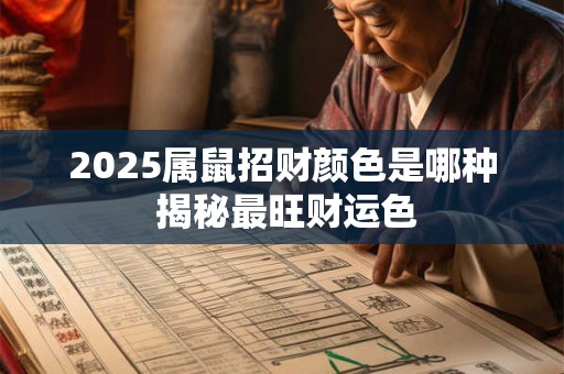 2025属鼠招财颜色是哪种 揭秘最旺财运色