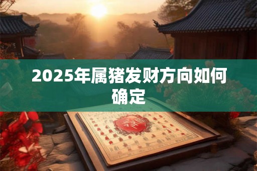 2025年属猪发财方向如何确定