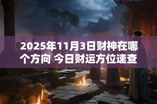 2025年11月3日财神在哪个方向 今日财运方位速查