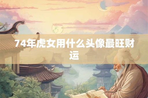 74年虎女用什么头像最旺财运