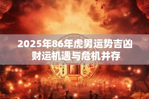 2025年86年虎男运势吉凶 财运机遇与危机并存