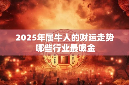 2025年属牛人的财运走势 哪些行业最吸金