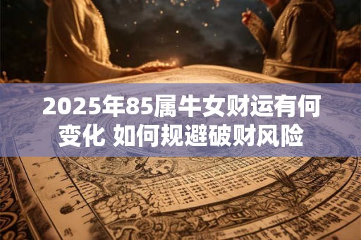 2025年85属牛女财运有何变化 如何规避破财风险