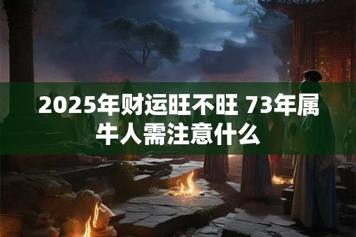 2025年财运旺不旺 73年属牛人需注意什么