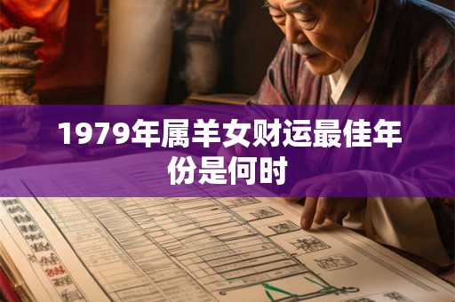 1979年属羊女财运最佳年份是何时