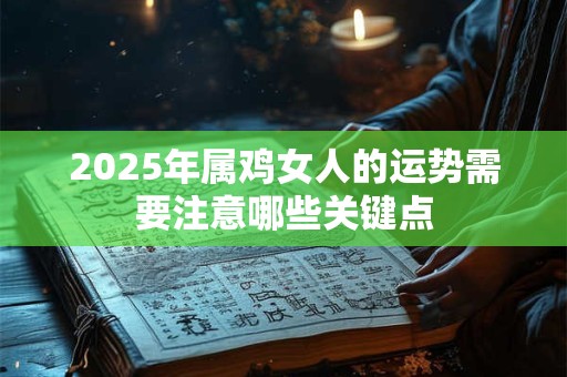 2025年属鸡女人的运势需要注意哪些关键点