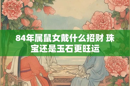 84年属鼠女戴什么招财 珠宝还是玉石更旺运