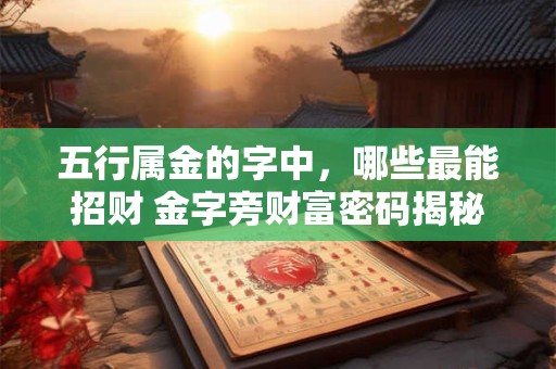五行属金的字中，哪些最能招财 金字旁财富密码揭秘