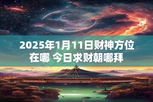 2025年1月11日财神方位在哪 今日求财朝哪拜