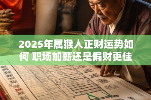 2025年属猴人正财运势如何 职场加薪还是偏财更佳