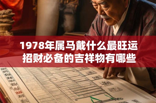 1978年属马戴什么最旺运 招财必备的吉祥物有哪些