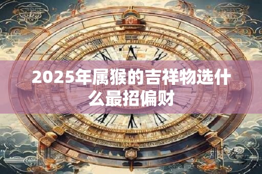 2025年属猴的吉祥物选什么最招偏财