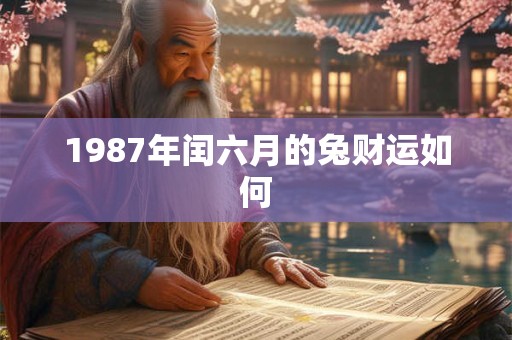 1987年闰六月的兔财运如何