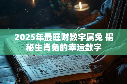 2025年最旺财数字属兔 揭秘生肖兔的幸运数字