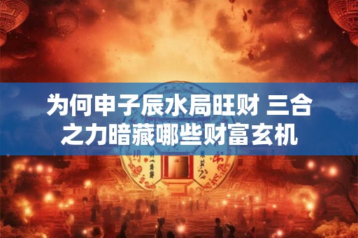 为何申子辰水局旺财 三合之力暗藏哪些财富玄机