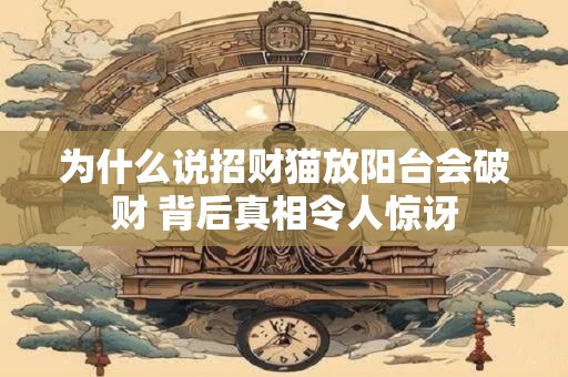 为什么说招财猫放阳台会破财 背后真相令人惊讶