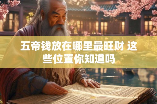 五帝钱放在哪里最旺财 这些位置你知道吗