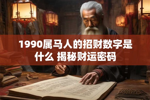1990属马人的招财数字是什么 揭秘财运密码