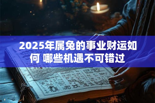 2025年属兔的事业财运如何 哪些机遇不可错过