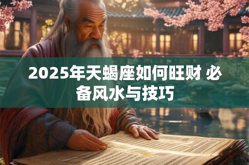 2025年天蝎座如何旺财 必备风水与技巧