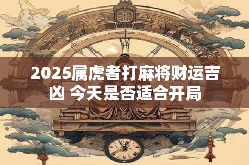 2025属虎者打麻将财运吉凶 今天是否适合开局