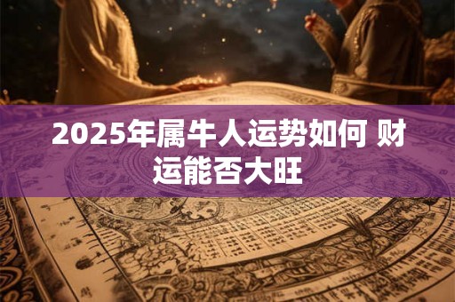 2025年属牛人运势如何 财运能否大旺