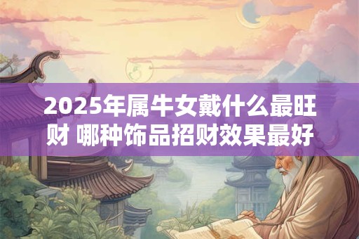2025年属牛女戴什么最旺财 哪种饰品招财效果最好